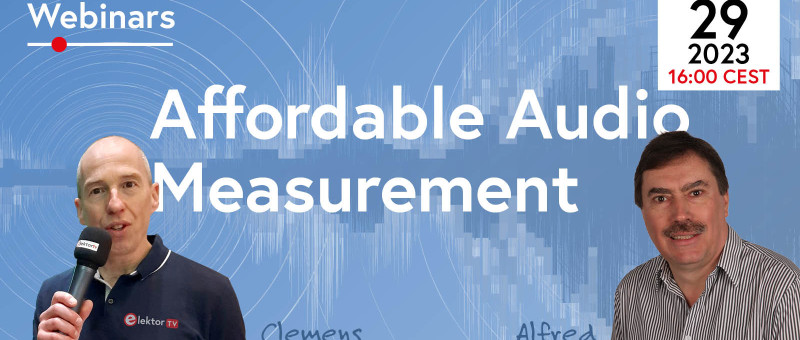 Webinar: Affordable Audio Measurements (June 29)