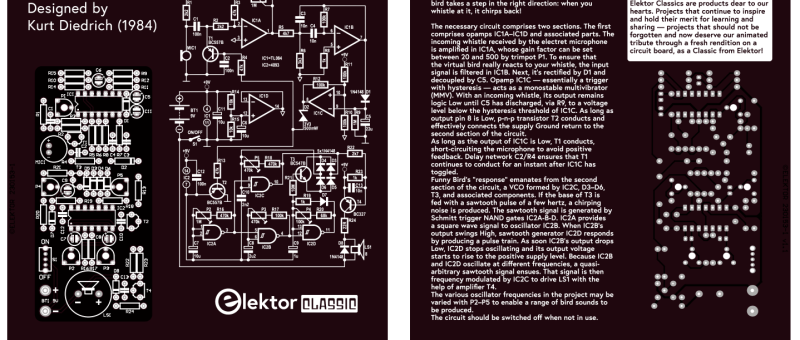 Funny Bird: A Chirping Elektor Classic