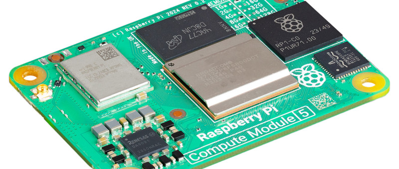 Integrated and compact SoM CM5 modules by Raspberry Pi