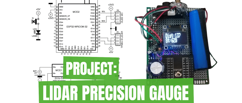 LiDAR Precision Gauge: Measure Up to 12 m