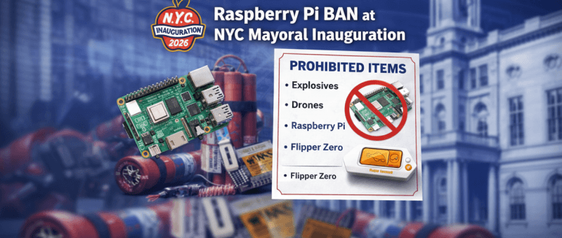 Raspberry Pi Ban at Zoran Mamdani’s NYC Mayoral Inauguration