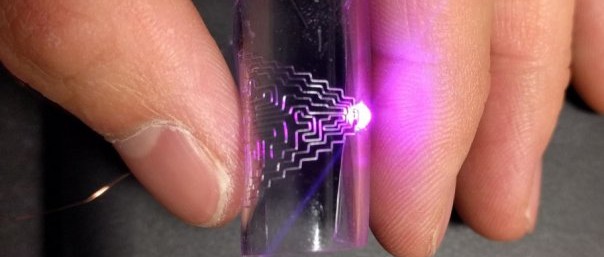 Metal ink printing for flexible electronics with self-healing capability