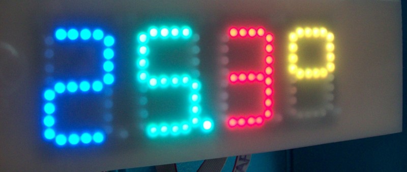 7 Segment 5mm rgb led display