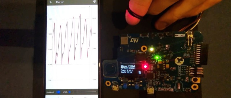 Heart Rate & Environmental BLE Wearable using STM32WB5MMG