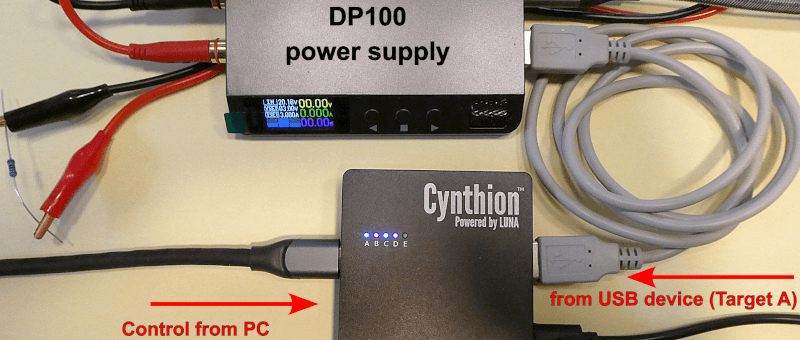 Sniffing USB with Cynthion ... and a Python software for the DP100