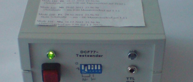 DCF-Tester and Transmitter