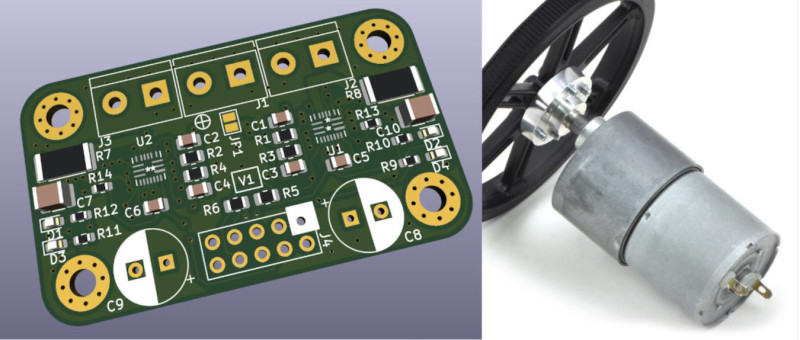 DUAL Motor brushed DC PWM Driver Arduino (H bridge 4A/24V) #eduino.io