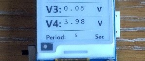 E-ink voltmeter multichannel for PIC uC: 