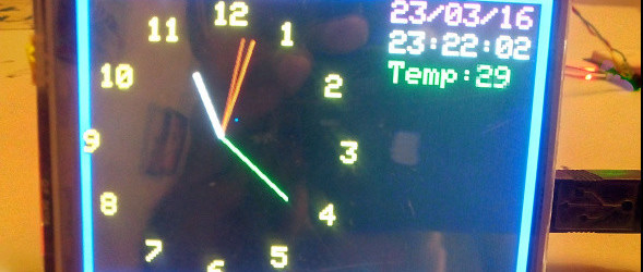 4” TFT Analog-GPS clock on Arduino