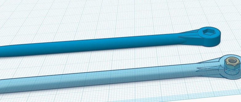 3D printed M3 nut mounting tool with embedded magnet