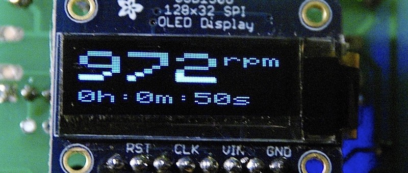 Tacho/RPM for CNC etc using Arduino Micro and OLED Display [130470-I]