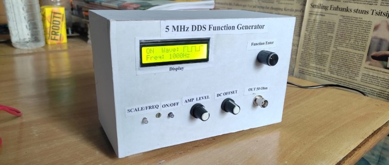 DIY DDS Function Generator  For Electronics Lab.