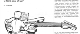 Gitarren-Orgel (mit Tasteninstrument Gitarre nachbilden)