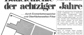 Bauelemente der achtziger Jahre (Verzörgerung analoger Signale, CCD, CTD)