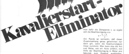 Kavalierstart-Eliminator (Auto-Beschleunigung begrenzen, Pendel, Warnton, 555)