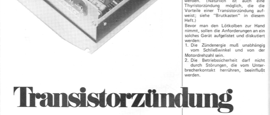 Transistorzündung (mit BU208A, Auto)
