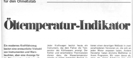 Öltemperatur-Indikator (NTC am Ölmesstab, LM324, LEDs)