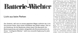 Batterie-Wächter (Verbraucher bei sinkender Auto-Batteriespannung abschalten)