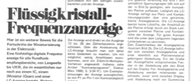 Flüssigkristall-Frequenzanzeige (mit SDA5680A, LCD, HF)