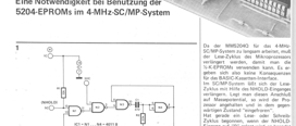 Langsamer Speicherzugriff (Lesezyklus des 4-MHz-SC/MP-Systems verlängern; 4011)
