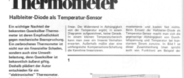 Lineares Thermometer (1N4148 als Sensor in Brückenschaltung, Konstantstrom mit 723)