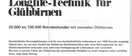 Von der Berlin-Uhr zur Longlife-Technik für Glühbirnen (durch Dimmer Lebensdauer verlängern)