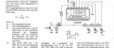 Frequenz-Umsetzer 50 zu 60 Hz (XR2240)