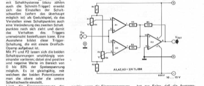 Einstellbarer Trigger (TL084)