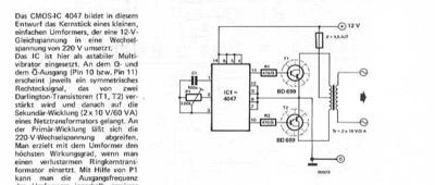 Umformer 12 zu 220V (4047 = zu ~ 50-400Hz)