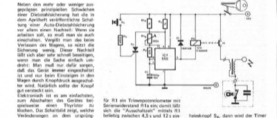 Verbesserte Diebstahlsicherung (Auto)