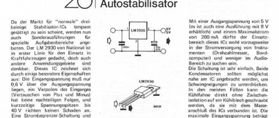 Stabilisator mit LM2930 (0,6-V-Spannungsdifferenz)