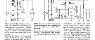 Automatische Fahrrad-Beleuchtung (NiCd)