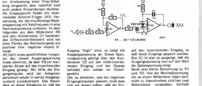 Netzsynchroner Sägezahn