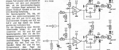 RS232-Schnittstellen-Indikator