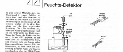 Feuchte-Detektor (Wasser)