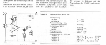 Elektor Universal Lautsprecher Einheit (NF-Verstärker, LM 386)