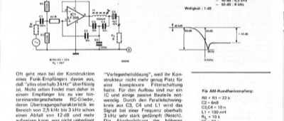 Tiefpaßfilter für Funkempfänger