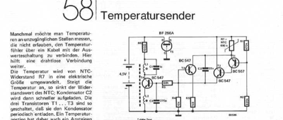 Temperatursender (NTC 1,3MHz)