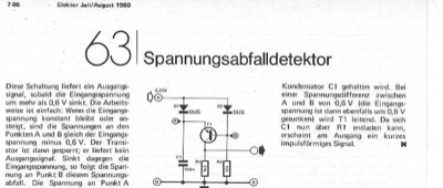 Spannungsabfalldetektor (0,6V)