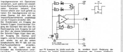Generator mit frequenzunabhängig variablem Duty-Cycle