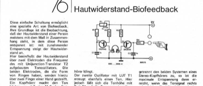 Hautwiderstand-Biofeedback