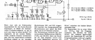 Audio-Frequenzmessgerät (Analoganzeige)