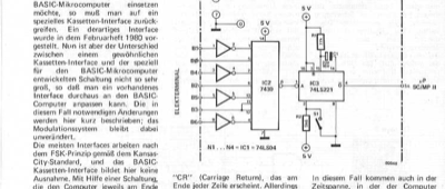 Kassetten-Interface-Anpassung (FSK Kansas City)