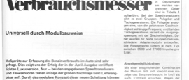 Einfacher Verbrauchsmesser (in Form von 3 Modulen, LM331, XR4151, 4024, 311, 74C928)