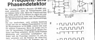 Frequenz und Phasendetektor (PLL, 7400, LF356)