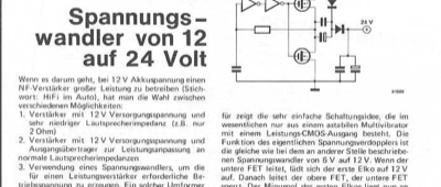 Spannungswandler 12 zu 24V (MOSFET, kein Übertrager)