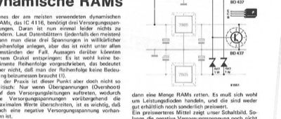 Schutz für dynamische RAMs 4116 (Spannungssequenzer)