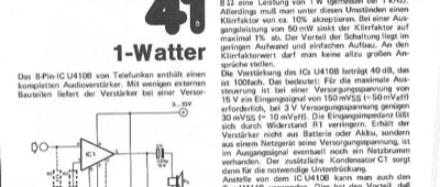 1-Watter (Verstärker U410B)