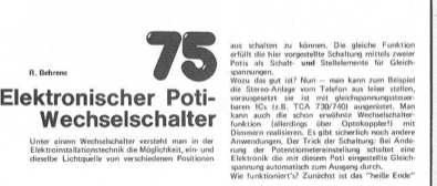 Elektronischer Poti-Wechselschalter (Fernbedienung)