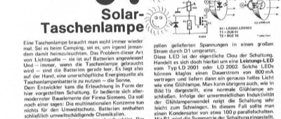 Solar-Taschenlampe